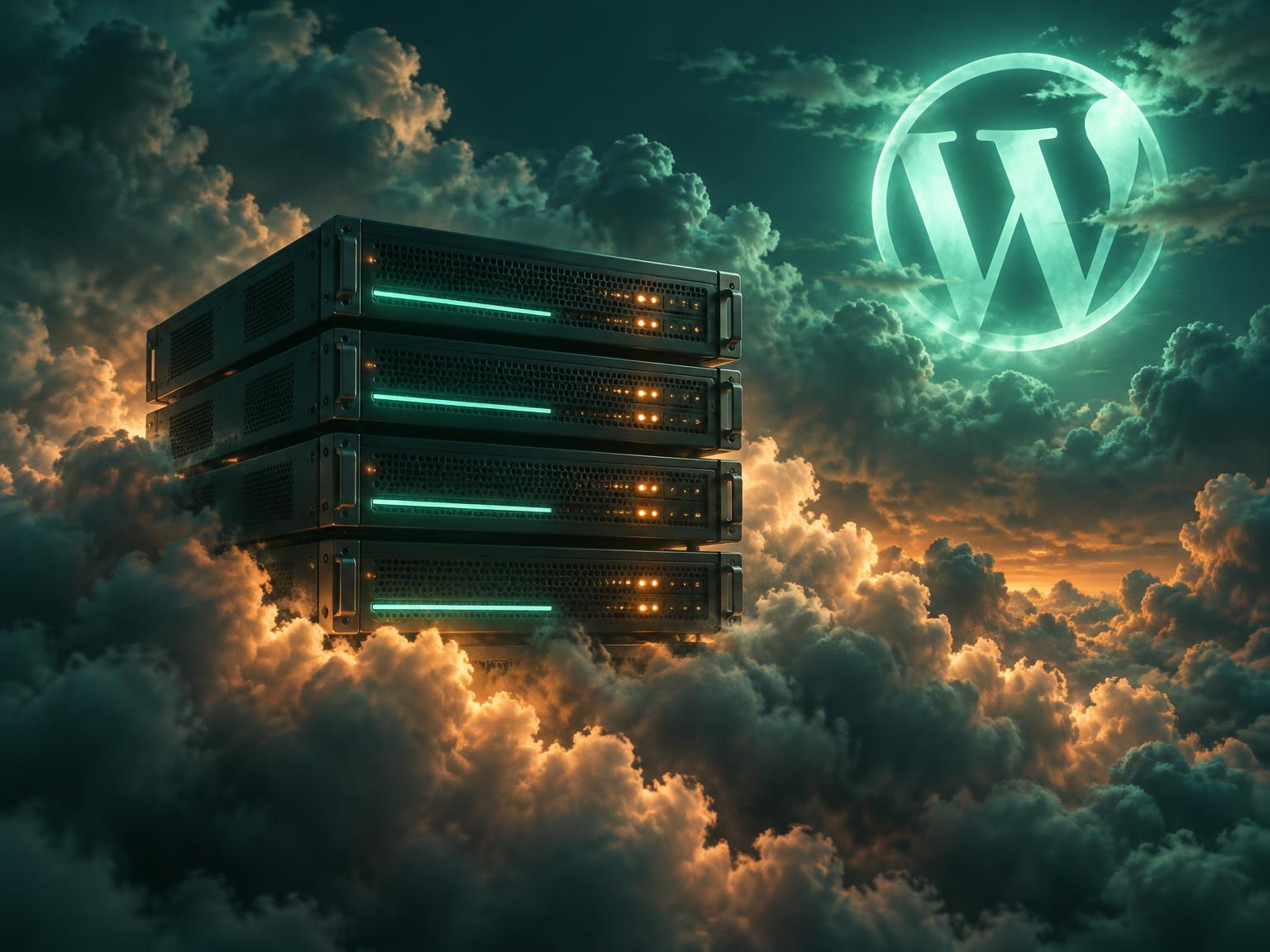 Illustratie van cloudservers voor WooCommerce-hosting